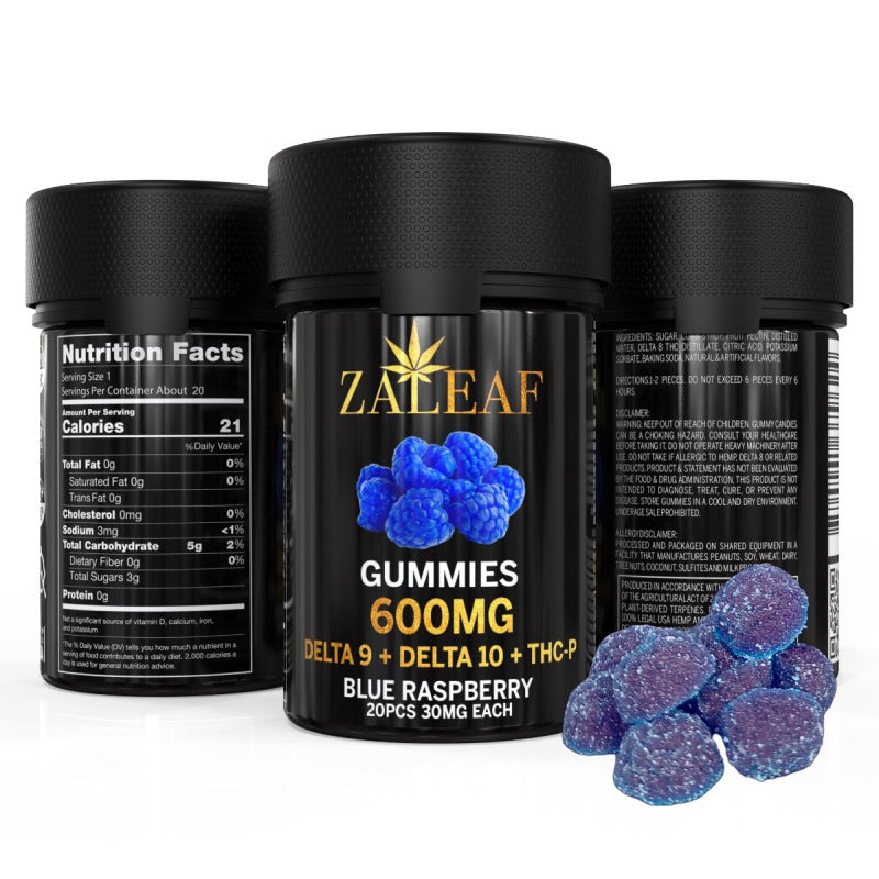 600mg Aventus8 Gummies Exotic Blend Blue Raspberry
