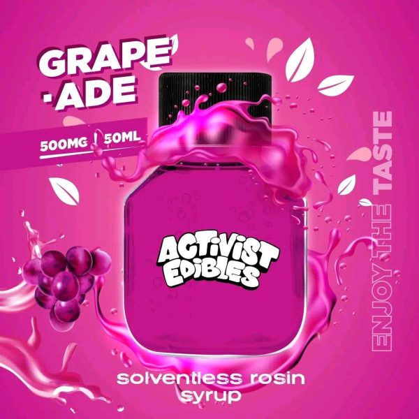 Experience the ultimate chill with Grapeade Grape THC Syrup. Infused with 500mg of premium THC, this fast-acting syrup is perfect for mixing or sipping.