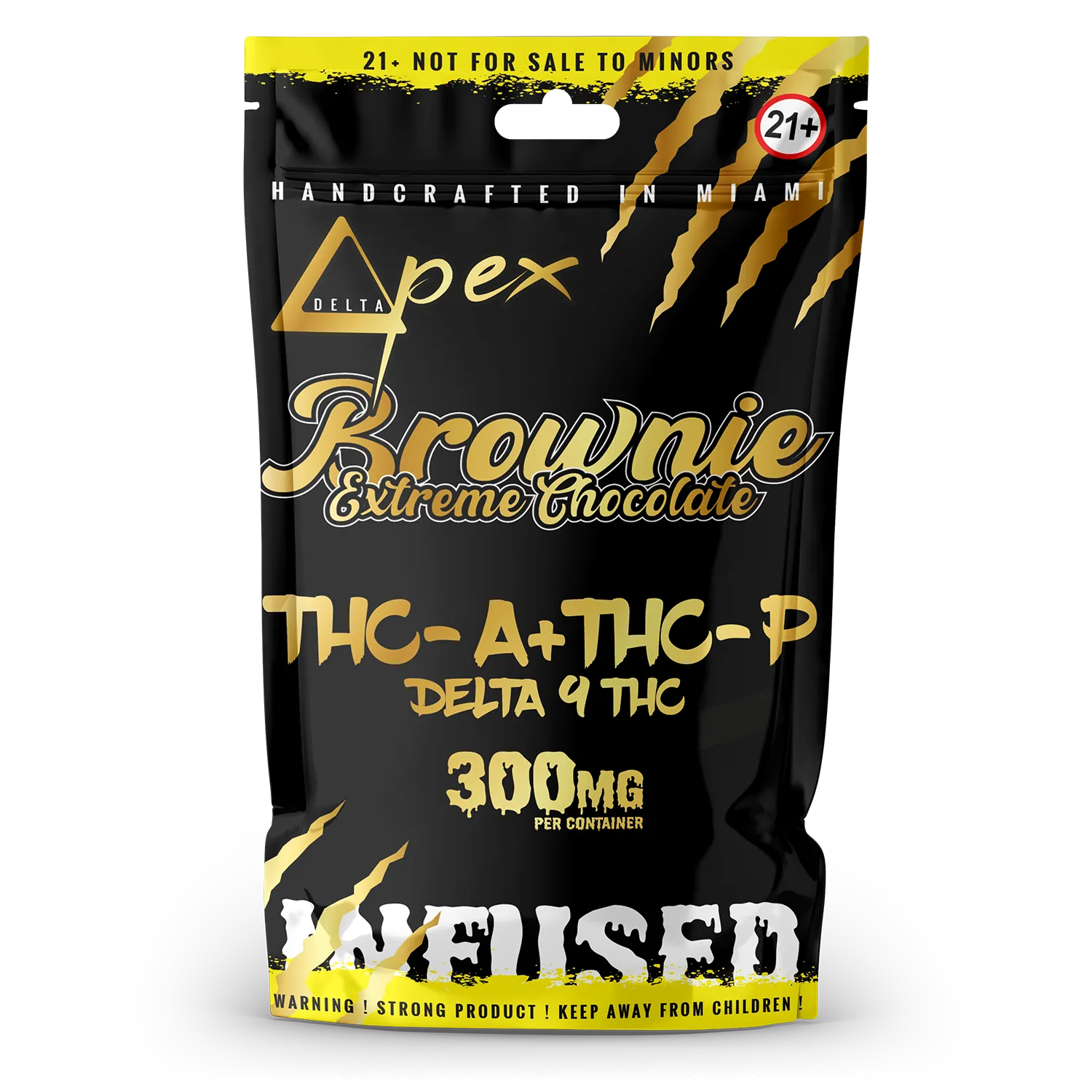 Brownie Extreme Chocolate THC-A + THC-P & Delta 9 THC 300mg