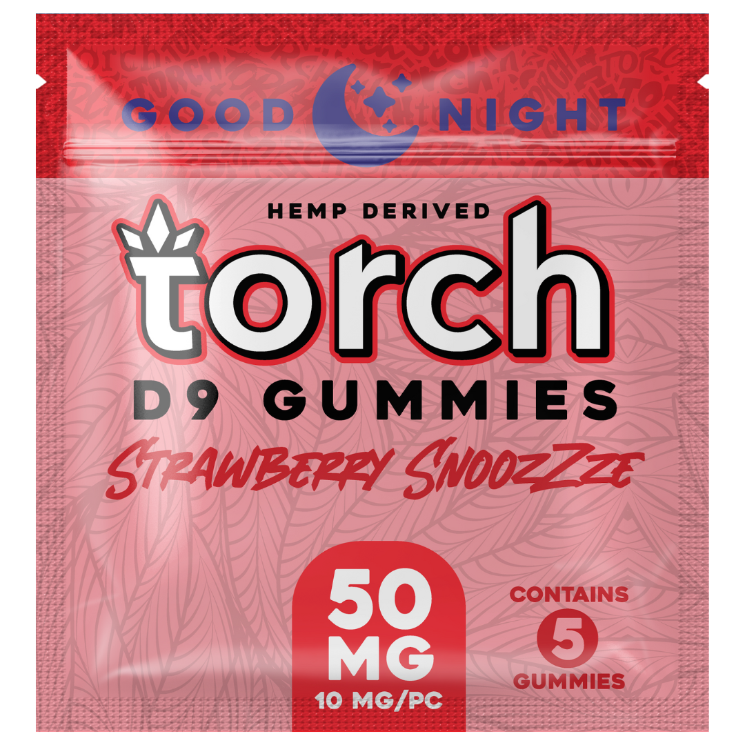 Torch Delta-9 Delta 9 Gummies 50mg - Strawberry Snoozzze